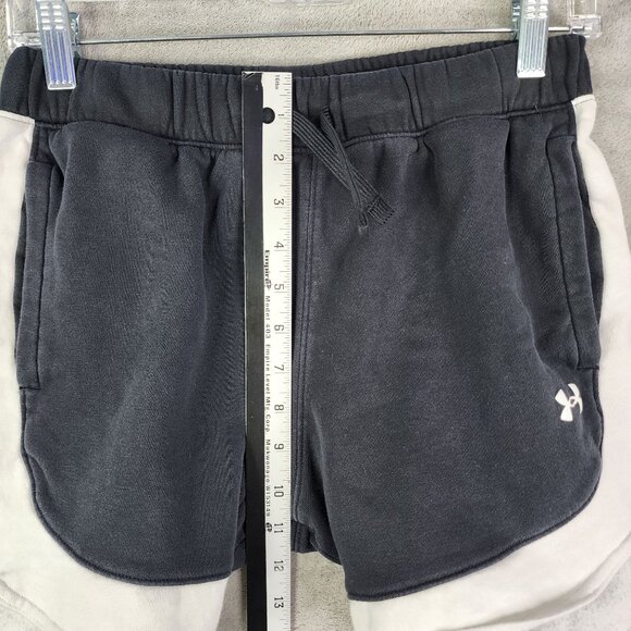 Womens Under Armour Loose Fit Fleece Sweat Shorts Athletic Baseline 6" Inseam S - Picture 7 of 12